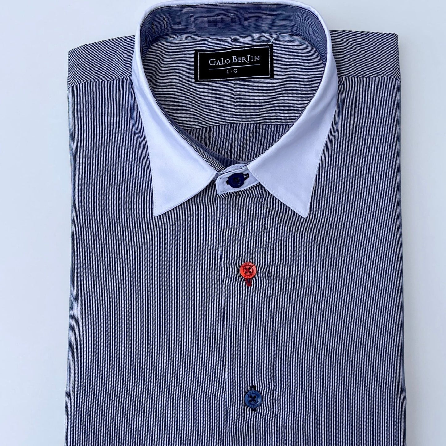 CAMISA NAVY RALLAS BLANCO GALO BERTIN