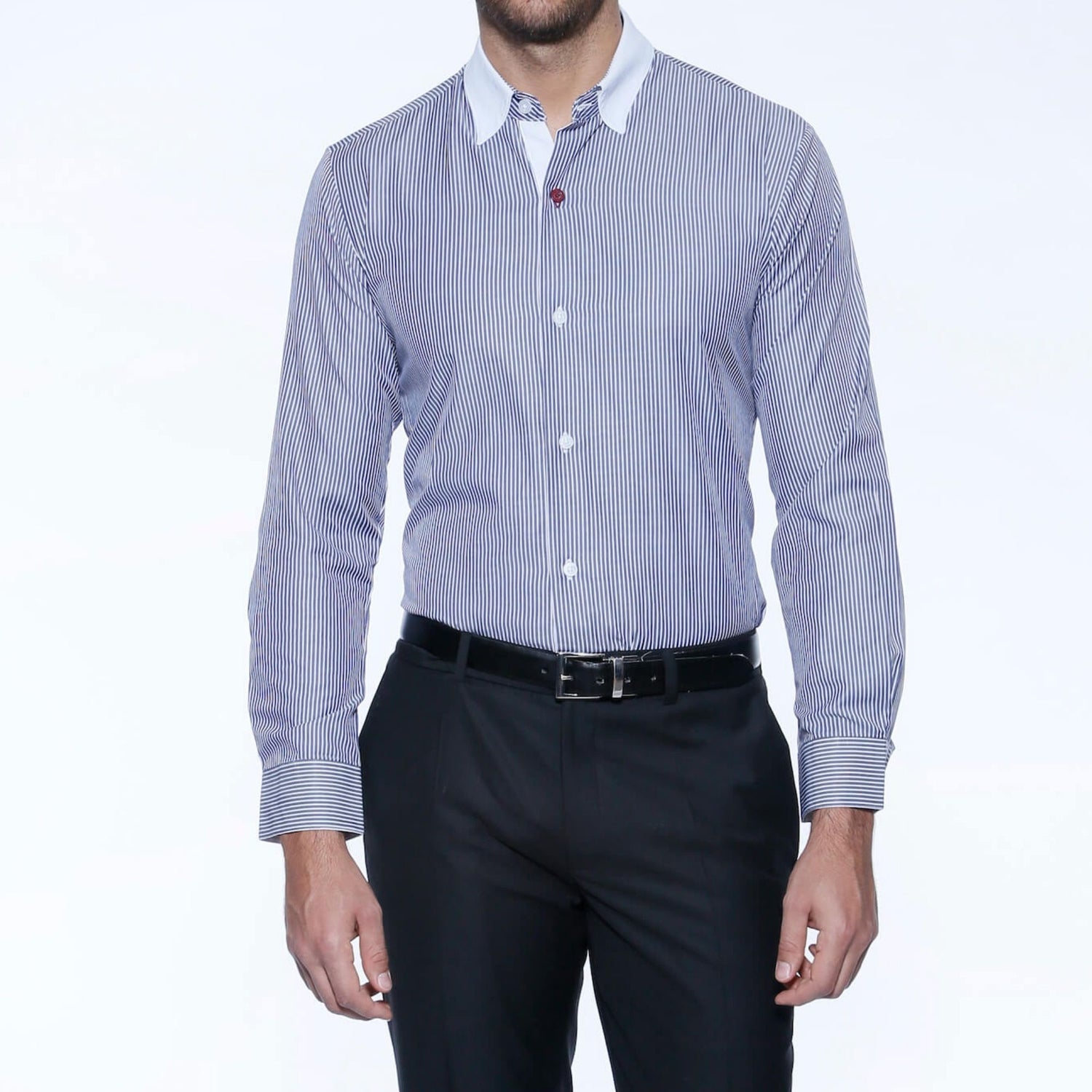 CAMISA WHITE NAVY CROSSING GALO BERTIN