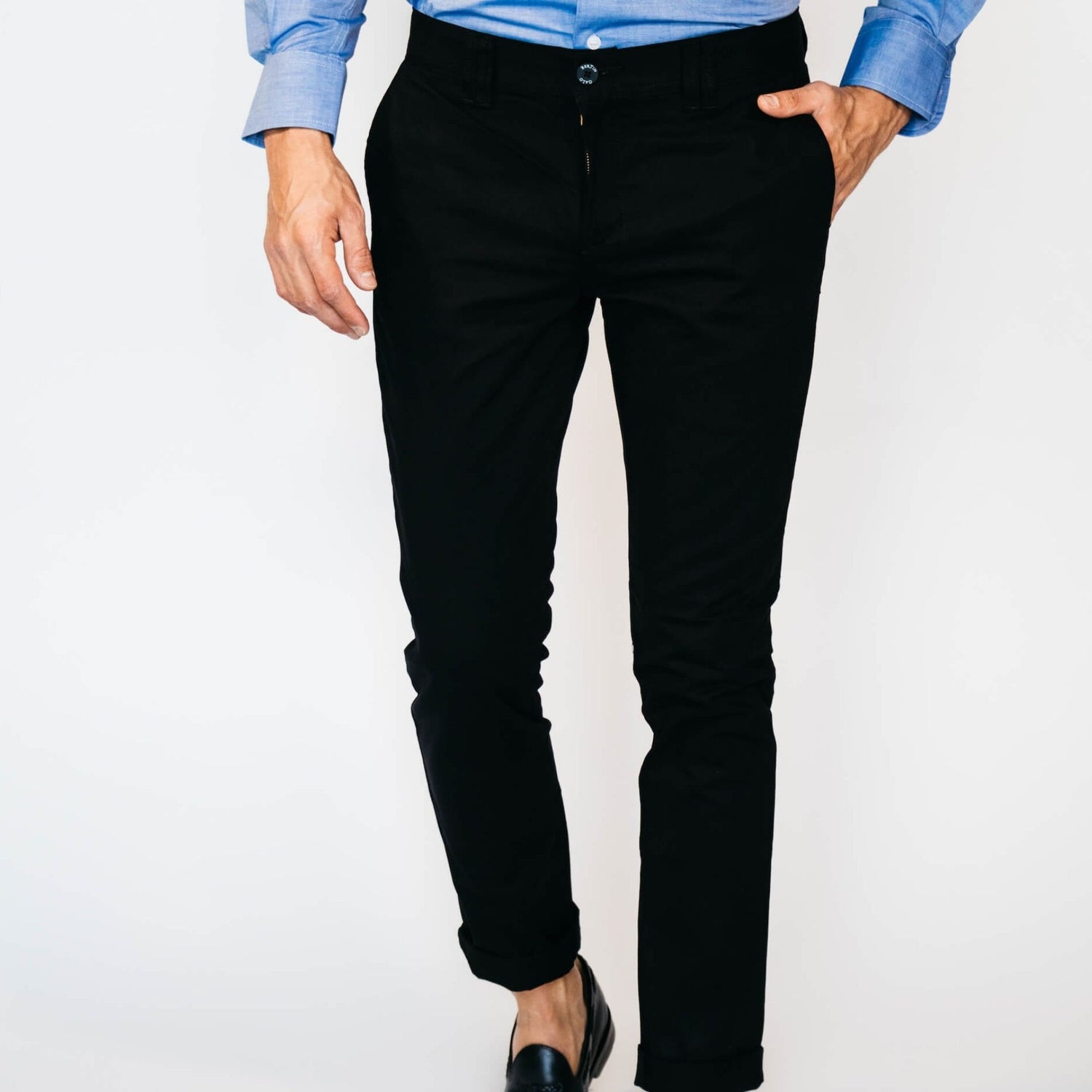 CHINO PANTALON NEGRO GALO BERTIN